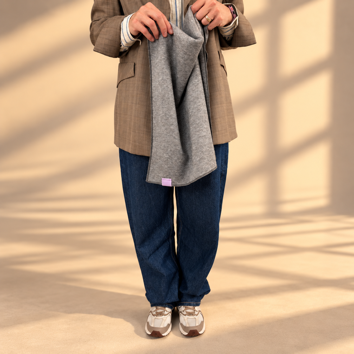 Cozy Scarf - Grau | Flieder