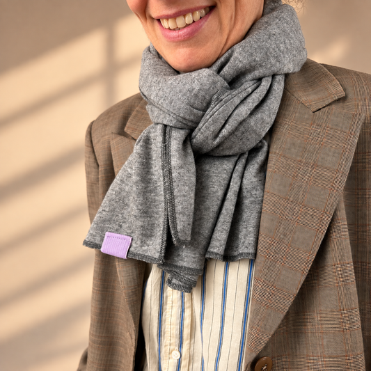 Cozy Scarf - Grau | Flieder