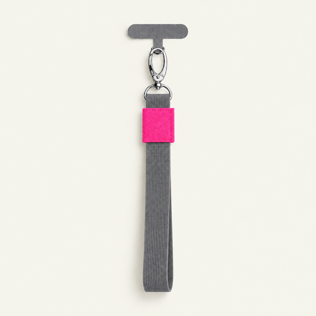 Phone Strap – Grau | Neonpink