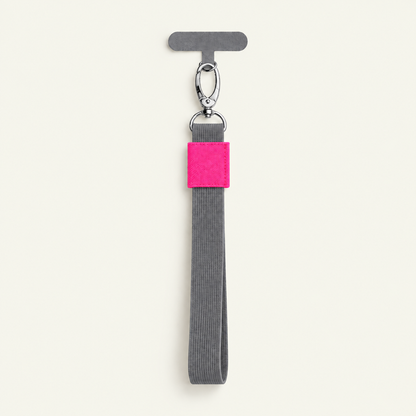 Phone Strap – Grau | Neonpink