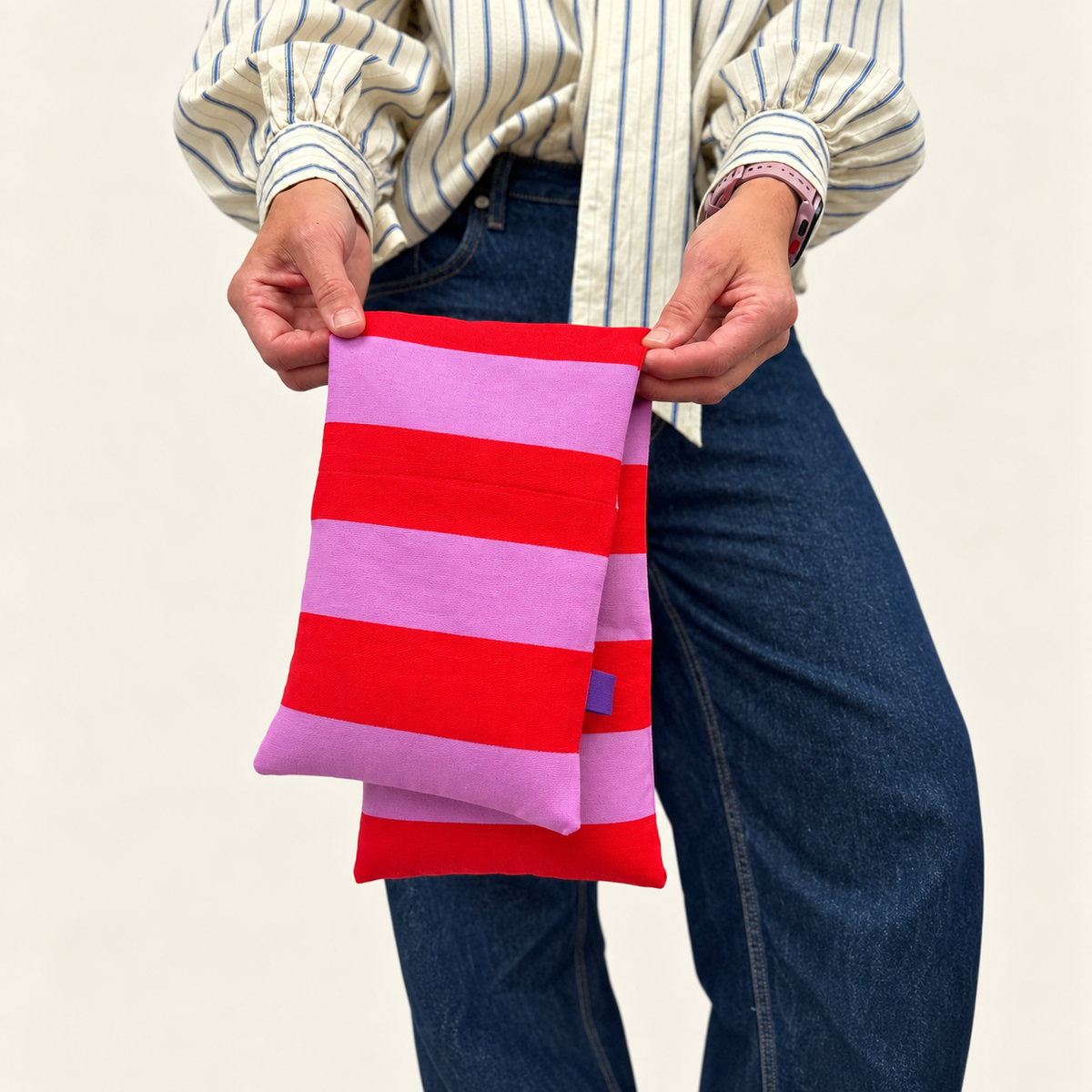 Körnerkissen Stripes – Rot