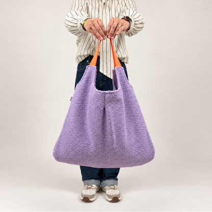 Shopper Teddy – Flieder