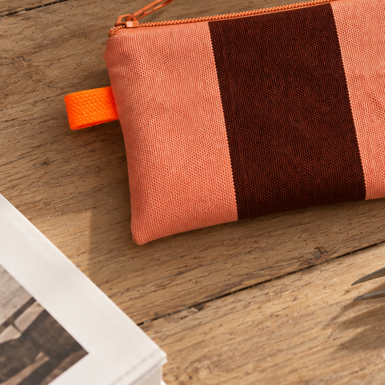Wallet Stripes - Braun