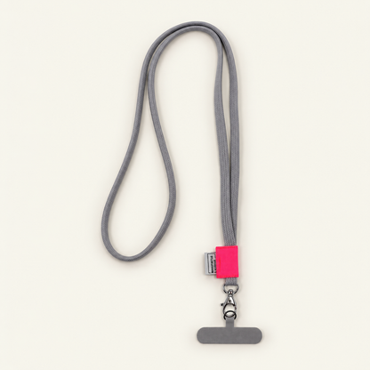 Phone Chain – Grau | Neonpink