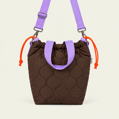 Padded Bag – Braun | Flieder