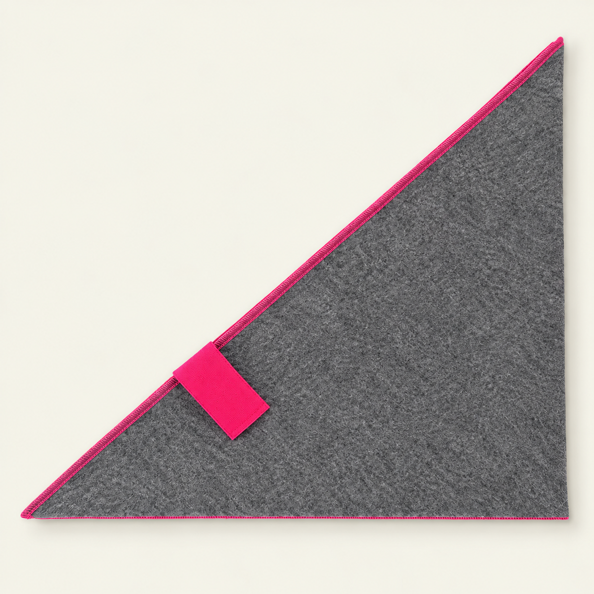 Tuch Dreieck – Grau | Pink