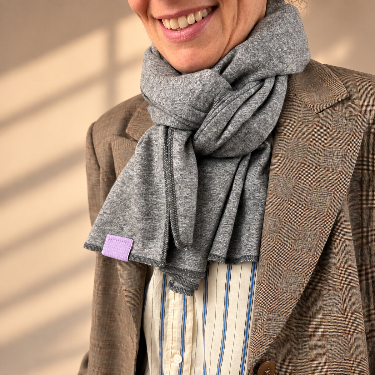 Cozy Scarf - Grau | Flieder