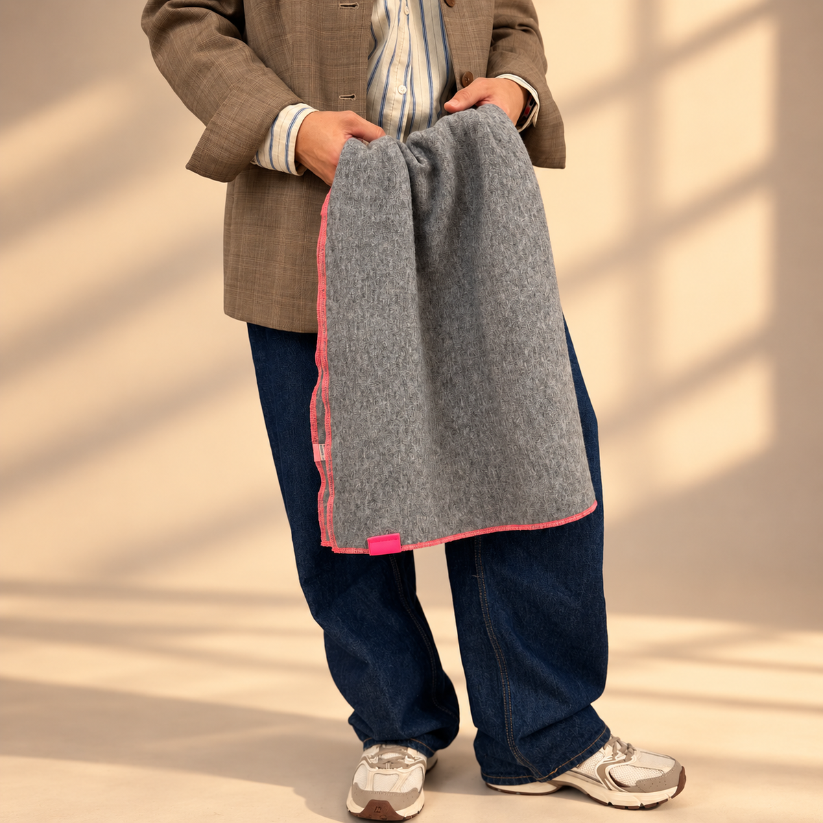 Cozy Scarf - Grau | Pink