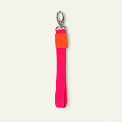 Key Strap - Pink / Neon Orange