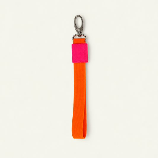 Key Strap - Orange / Neon Pink
