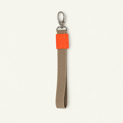 Key Strap - Sand | Neon Orange