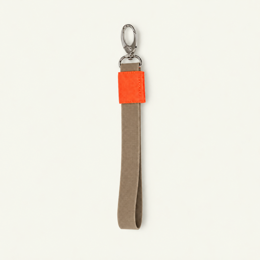 Key Strap - Sand | Neon Orange