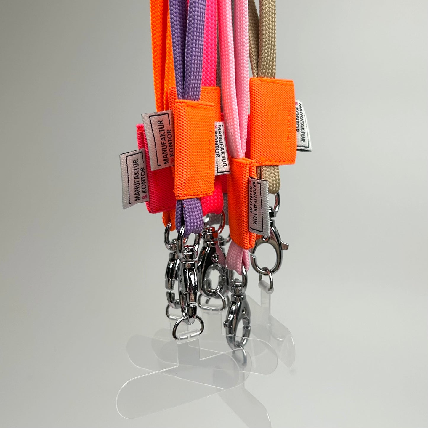 Phone Chain - Grau / Neon Pink
