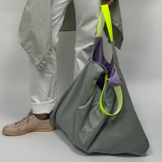 Shopper Nicky Velours - Seegras