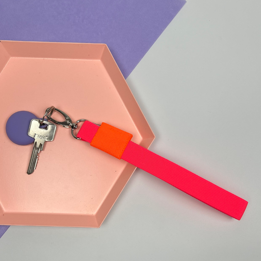 Key Strap - Pink / Neon Orange