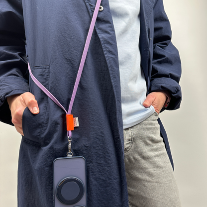 Phone Chain - Flieder / Neon Orange