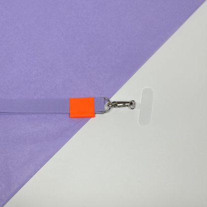 Phone Strap - Flieder / Neon Orange