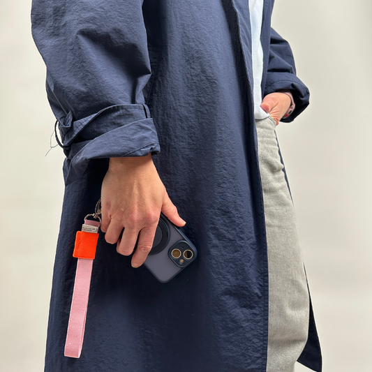 Phone Strap - Rosa / Neon Orange