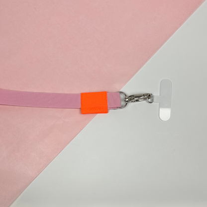 Phone Strap - Rosa / Neon Orange