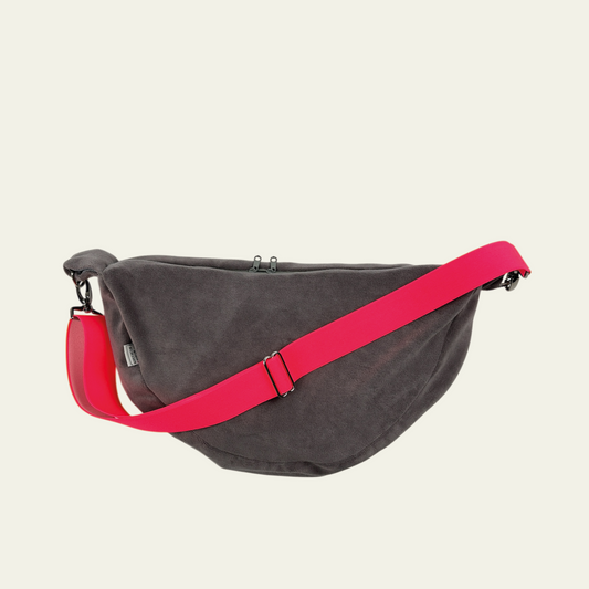 Crossbody Bag  Nicky Velours - Grau
