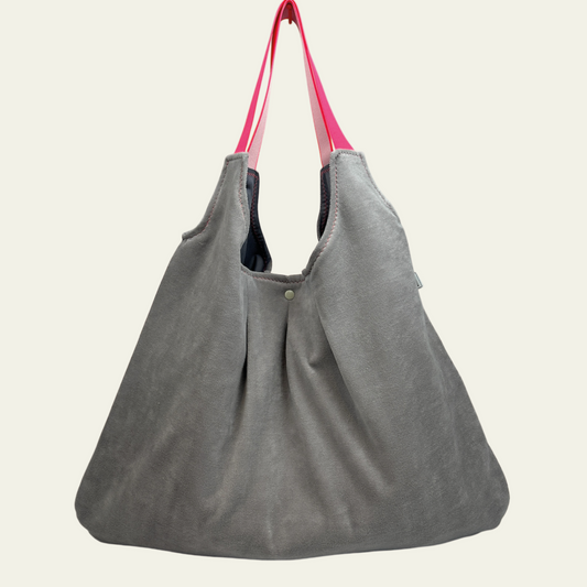 Shopper Nicky Velours - Grau