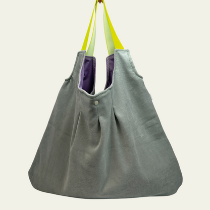 Shopper Nicky Velours - Seegras