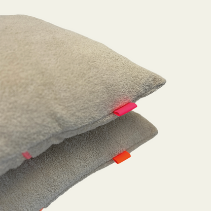 Kissen Frottee - Sand / Pink