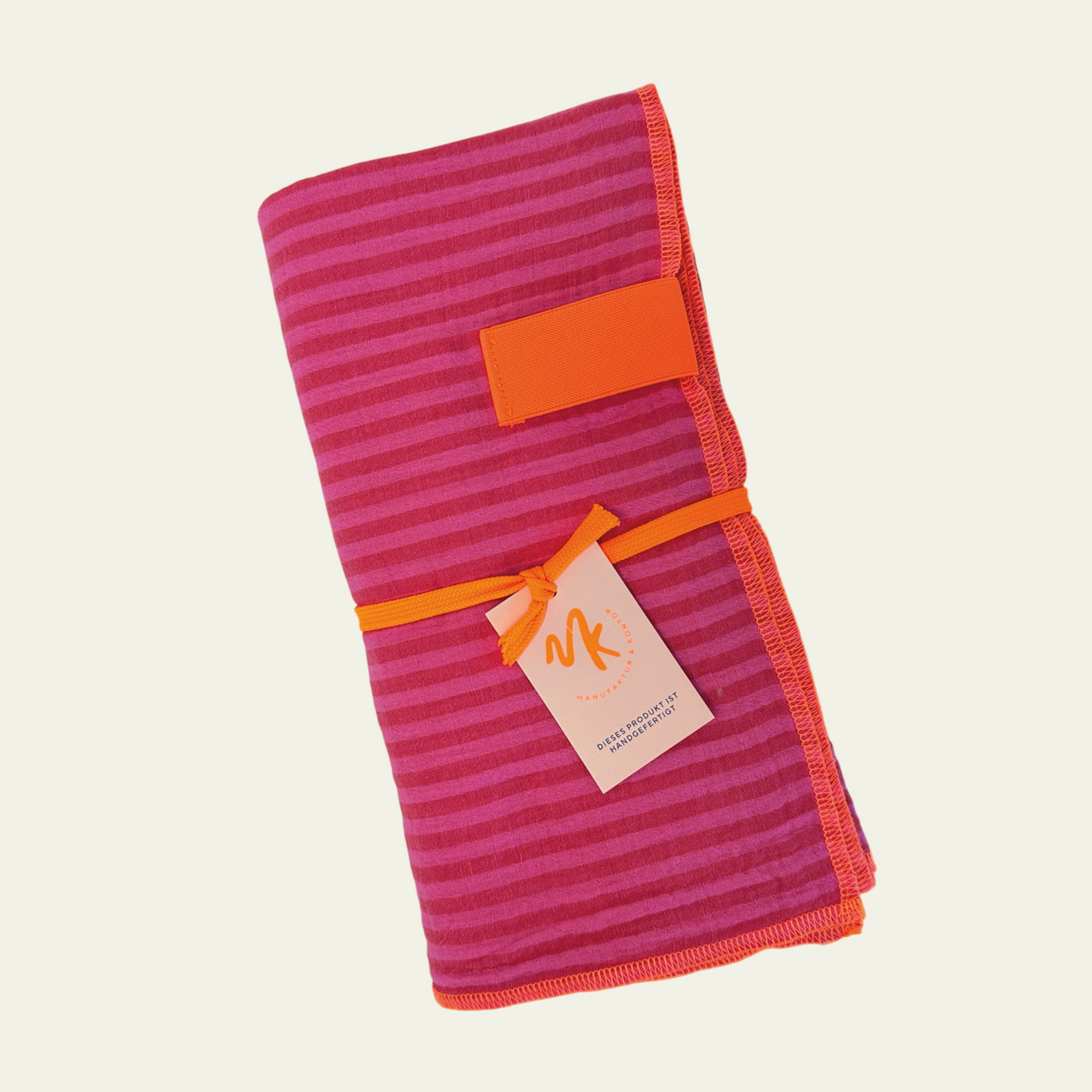 Tuch Musselin - Stripe Pink